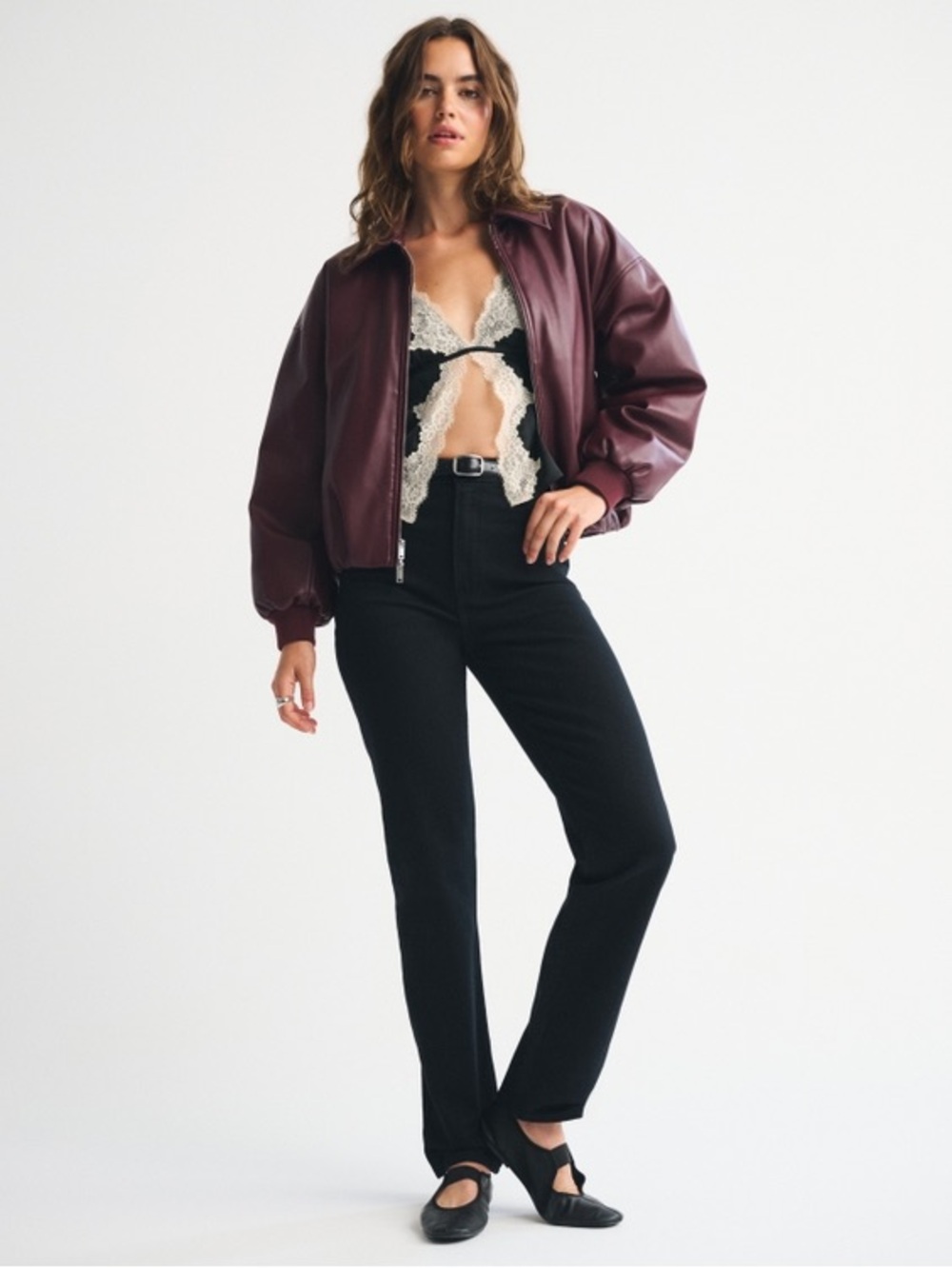 Abercrombie & Fitch Black Ultra High Rise 90s Straight Jean Size 12 Long